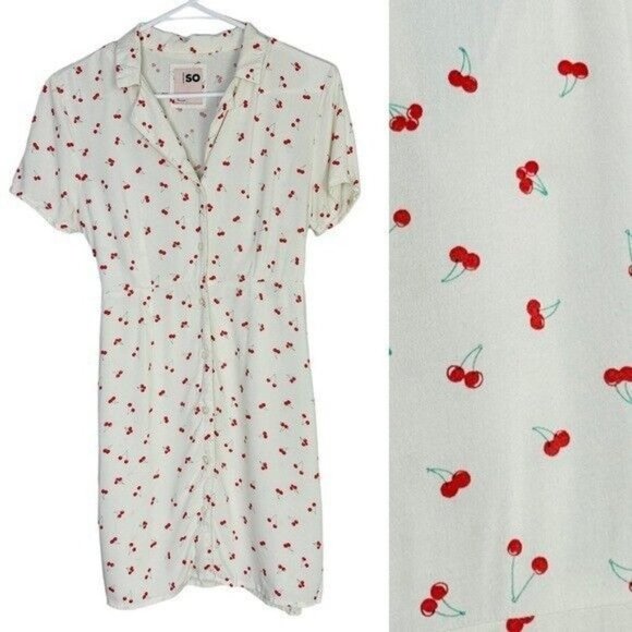 So Pinup rockabilly retro y2k cherry dress small - Picture 1 of 10